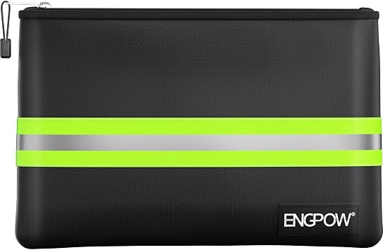 ENGPOW Fireproof Document Bag A4,5200 F Fire & Water Resistant 36x26cm