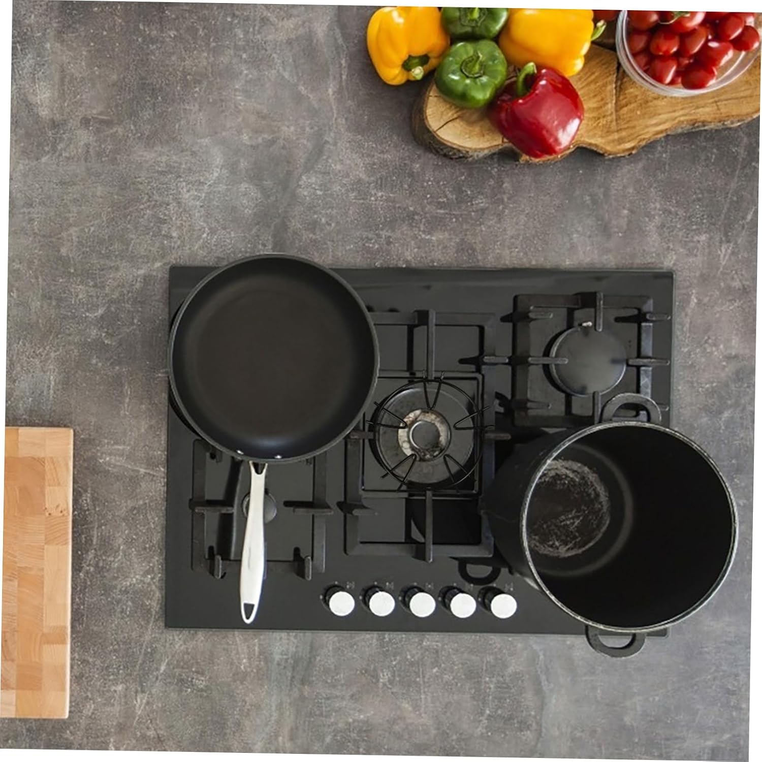 Alipis Wok Anti-slip Stove Rack for Gas Cooktops Stable Burner Ring for Small Pots and Pans Heat Distribution Versatile Cooking Essential