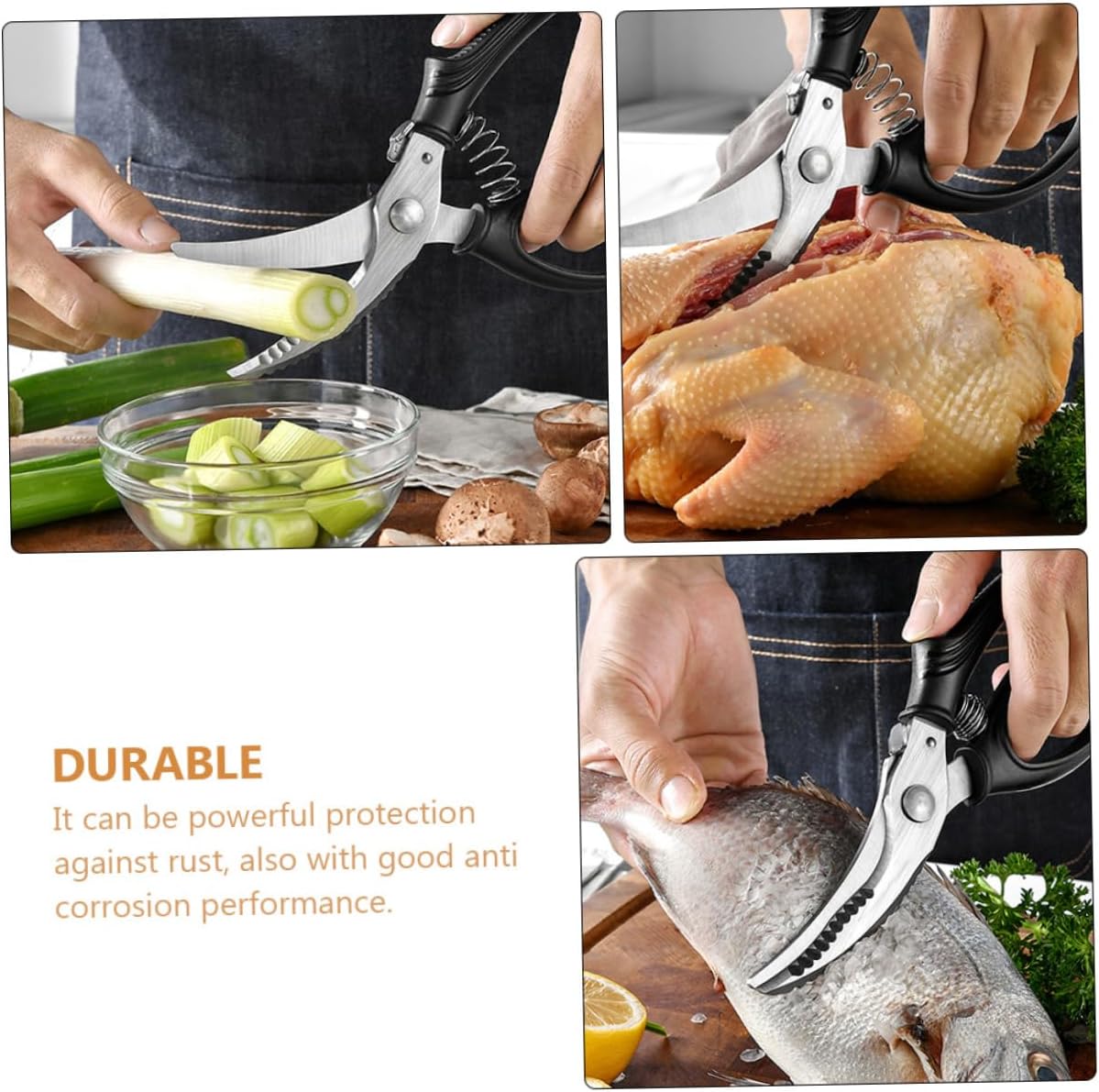 Kitchen Food Scissors Poultry Bone Shears Heavy Duty Kitchen Shears for Chicken