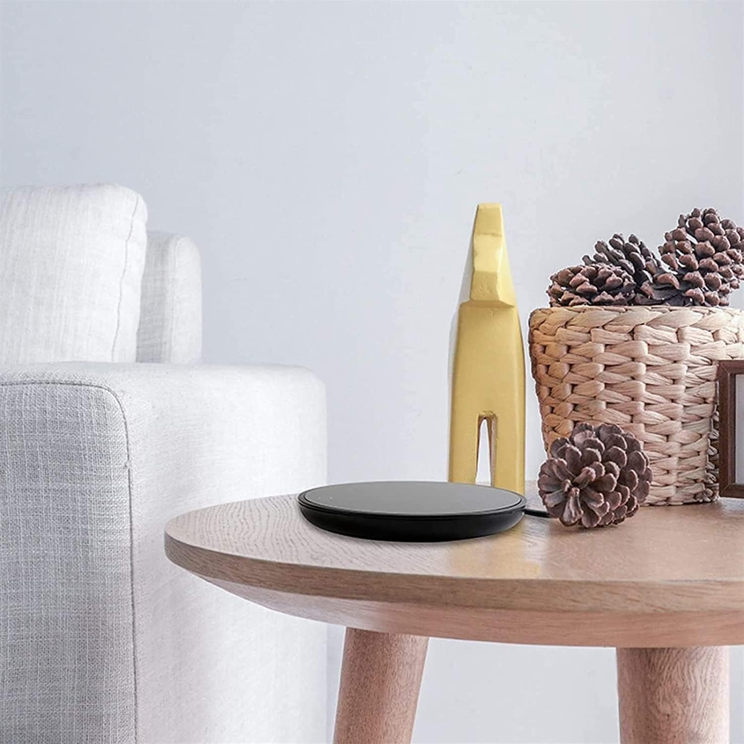 Coffee Warmer with Auto Shut Off Electric Mug Warmer for Office Home Desk Use Cup Warmer Plate for Coffee Milk Tea Water Christmas/Birthday Gift Black (Color : Black)