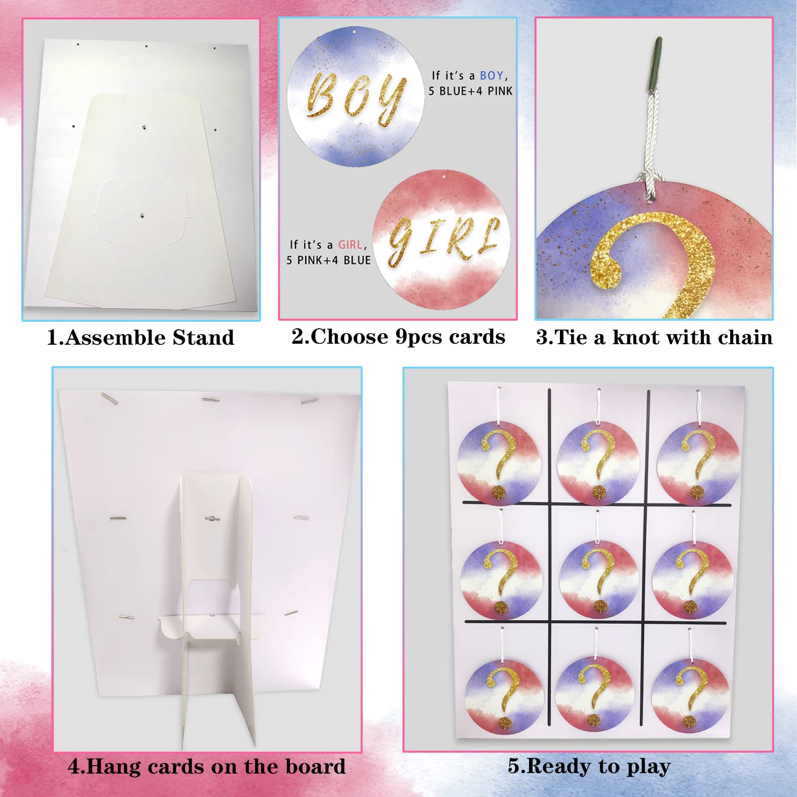 Fiesta Revelación Género Niña Juego De 16 Tarjetas Para Revelación De Género Del Bebé, Estilo Tic Tac Toe, Para Rascar, Ideal Para Fiestas De Revelación Juego Revelación De Género Del Bebé Fiesta Revelación Género Niña Juego De 16 Tarjetas Para Revelación De Género Del Bebé, Estilo Tic Tac Toe, Para Rascar, Ideal Para Fiestas De Revelación Juego Revelación De Género Del Bebé