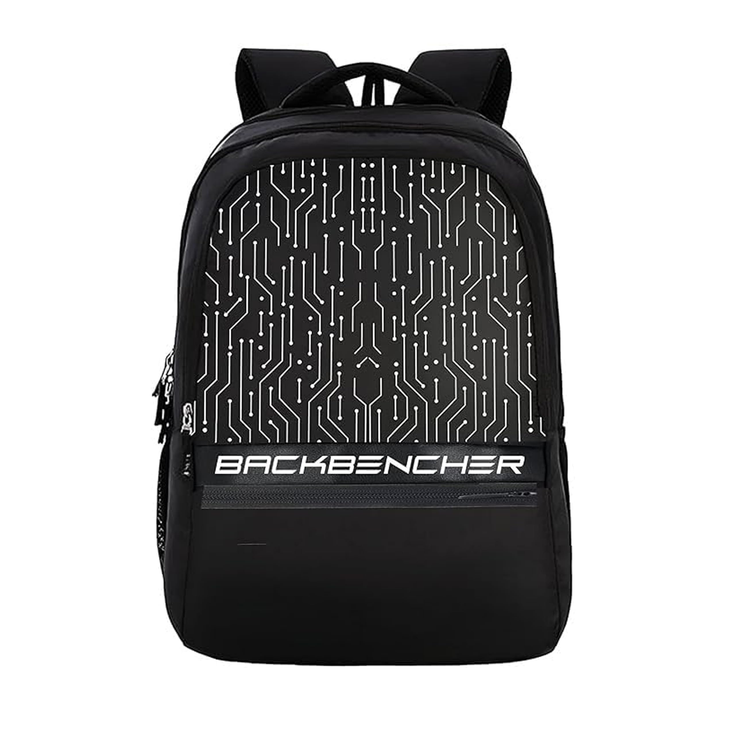 minicraft Backbencher Hacker Printed Backpack for Boys | 30L Polyester Laptop Backpack with Spacious Compartments, Padded Back Support & Adjustable Straps | School, College & Travel Bag-picture-11