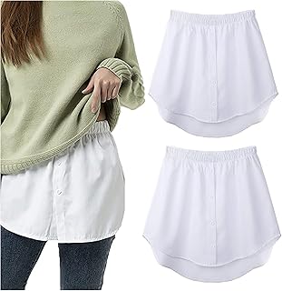 Shirt Extender for Women, Half Shirts for Women Layering Plus Size, Adjustable Layering Fake Top Lower Sweep Shirt