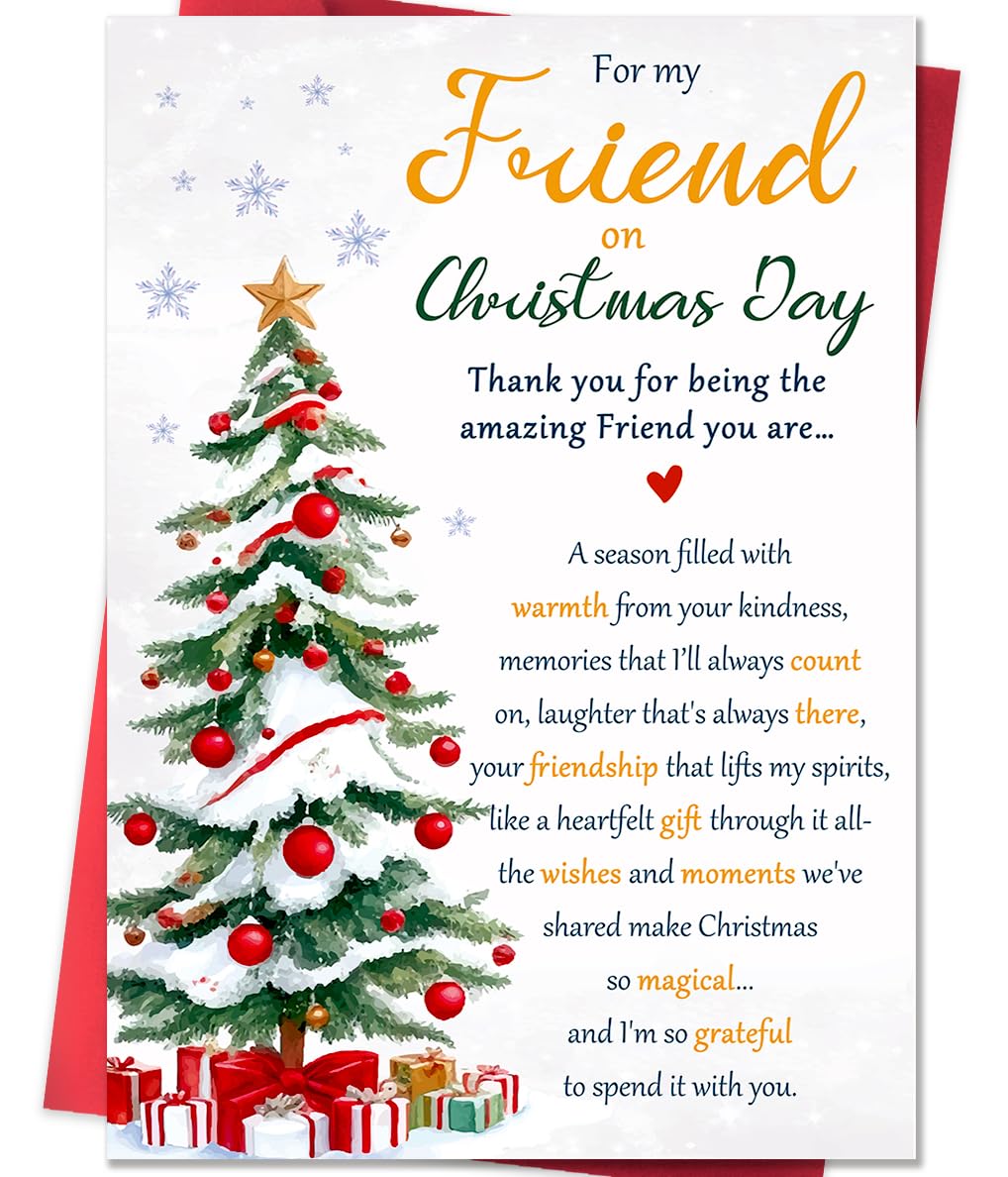 Photo 1 of Beixian Funny Christmas Cards for Friend, Best Friend Christmas Card Gifts, Unique Xmas Cards for Special Friends