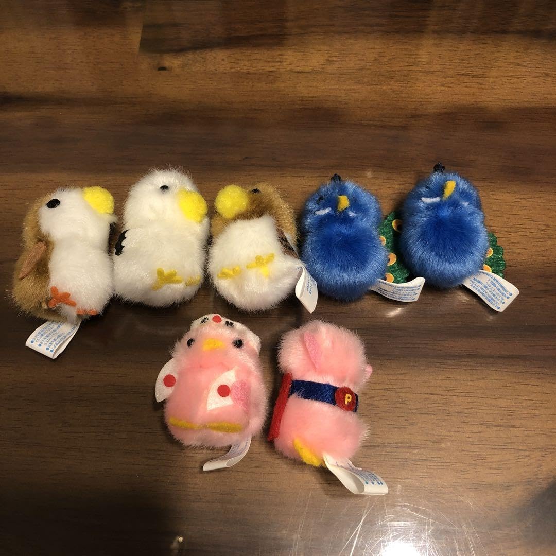 Amazon.co.jp: ぴよりーな ふわふわマスコット 鳥 6個セット