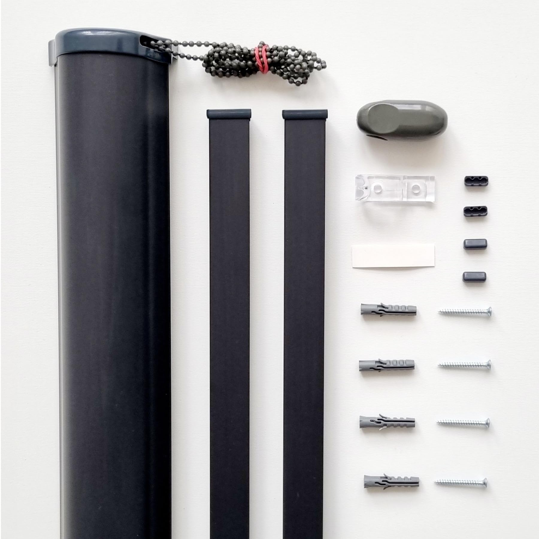 Doppelrollo ohne Bohren zum Kleben Duo Rollo für Fenster & Tür mit Kassette Blende | 8 Farben | Fensterrollo Sonnenschutzrollo Seitenzugrollo Zebrarollo Streifenrollo Blickdicht lichtdurchlässig