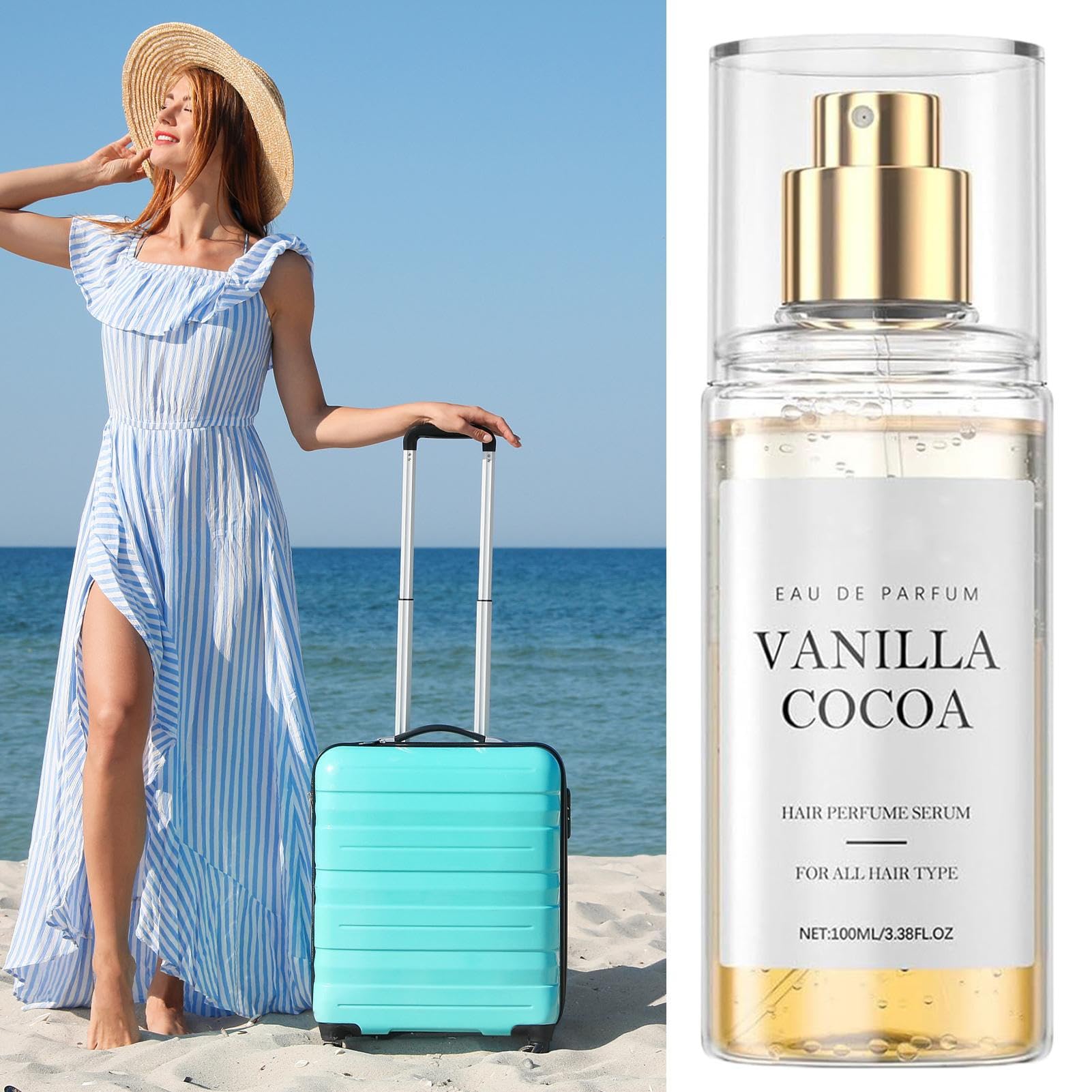 Profumo per Capelli | Profumata Idratante - Spray Aromatizzante Portatile a Lunga Durata per Spiaggia Viaggi Vacanze Matrimonio Shopping Serata Ragazze Donne