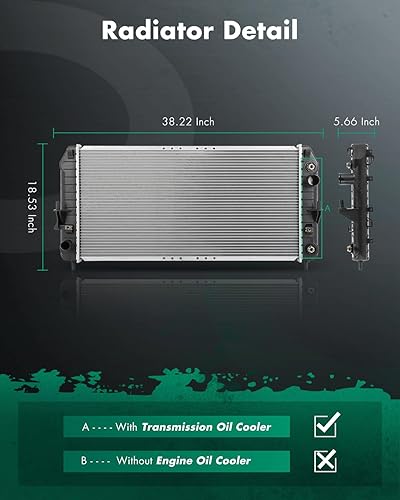 Miniatura 2 de SCITOO Conjunto de radiador de refrigerante del motor para Buick Lucerne y para Cadillac DTS 2006-2011 V8 4.6L Reemplazar 2853