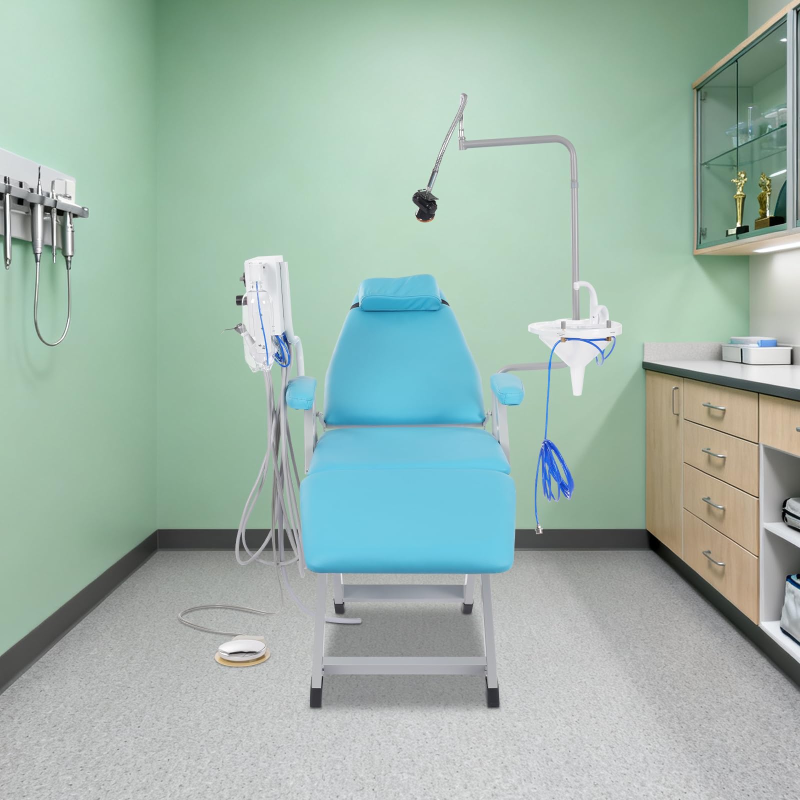 Luxury Portable Dental Chair, Fully Foldable Supports 330 lbs
