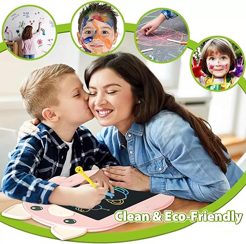 Miniatura 5 de Tableta de escritura LCD para niños pequeños, tablero de dibujo colorido de 8.5 pulgadas, tablero de escritura educativo, forma de dibujos animados