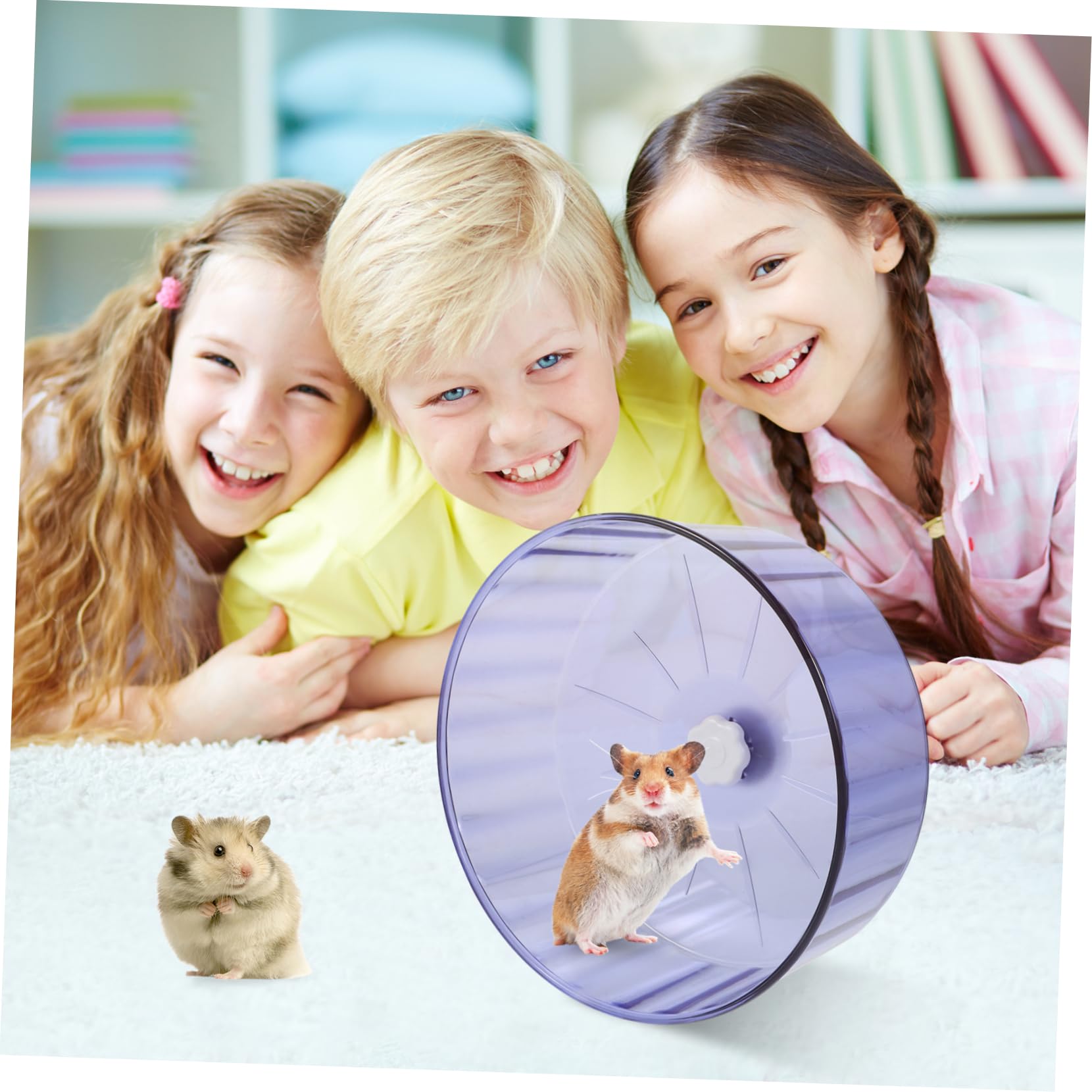 Jolie Roue pour Hamsters Souris Et Petits Animaux – Jouet Dexercice Silencieux Et Décoratif