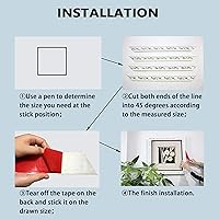 Vista 3 de Moldura flexible de 16.4 pies, autoadhesiva para despegar y pegar, 3D impermeable, líneas de pared decorativas para borde de espejo, pared de fondo