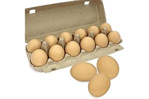 12PCS Brown Wooden Eggs for Crafting