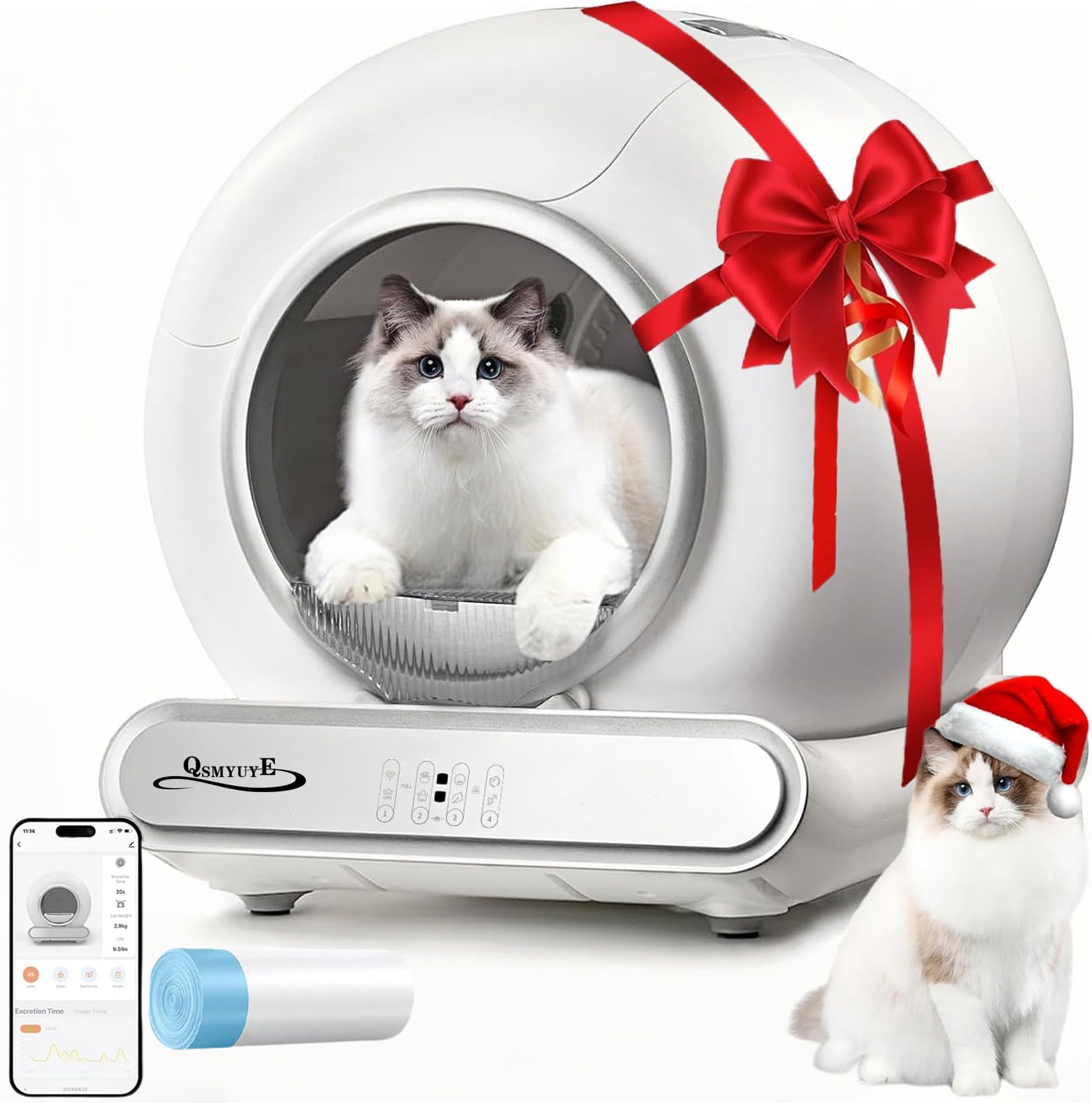 PIWOSGOL Geruchsvernichter Für Pura Max Katzentoilette - 6 Stück, 30 Tage Wirkung