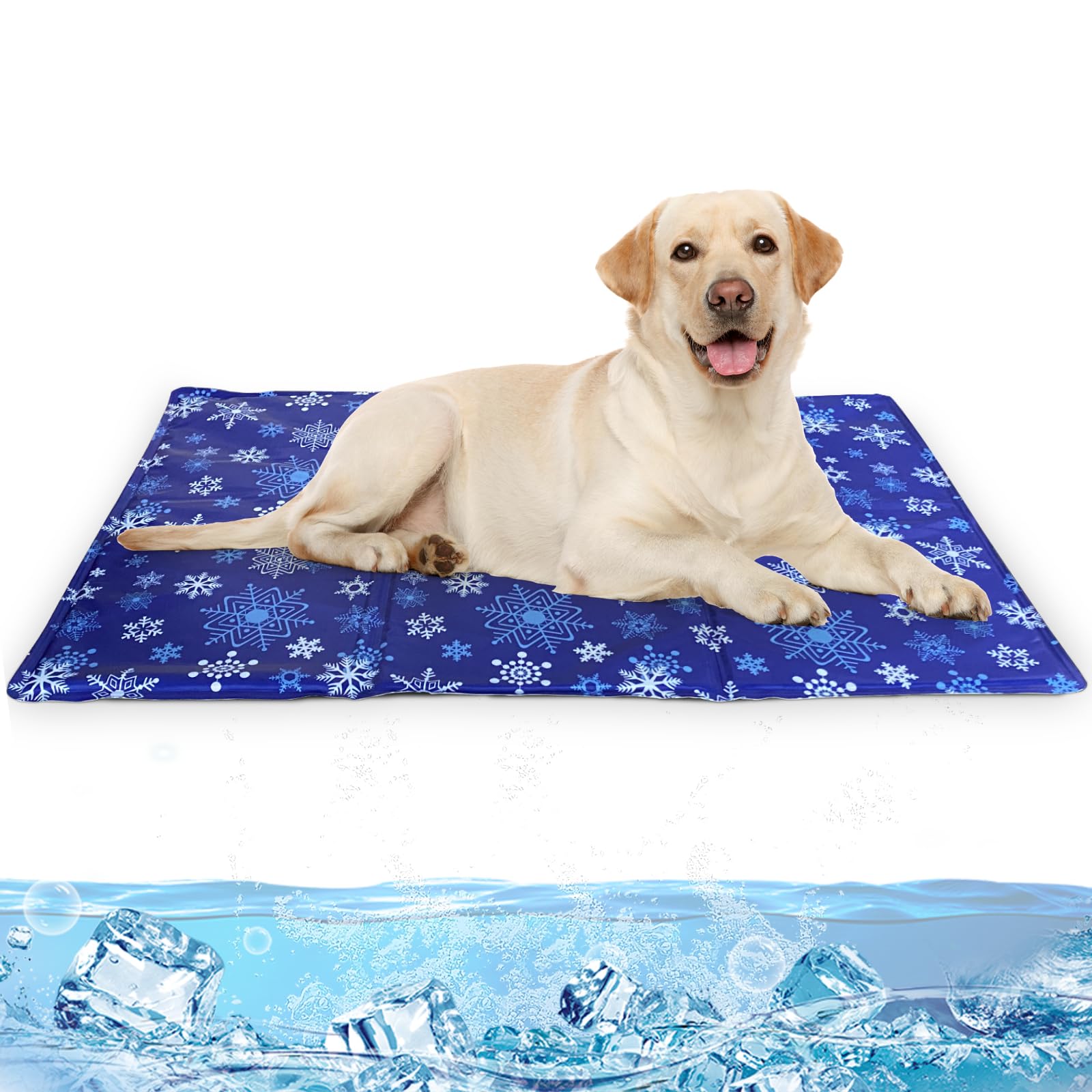 NAMOTEK Pet Cooling Mat for Dogs Non-Toxic Gel Self Cooling Pad for Dogs Cats in Hot Summer Durable Cool Pad Waterproof & Easy Clean