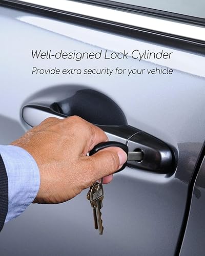 Miniatura 5 de Cilindro de cerradura de puerta delantera con 2 llaves para Hyundai Elantra 1.8L 2.0L 2011-2016 Juego de cerraduras de puerta de coche del lado del