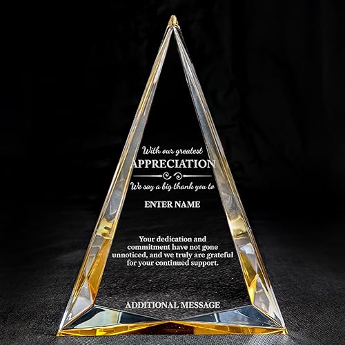 Miniatura 15 de Premio de agradecimiento personalizado grabado con láser, diseño grabado con láser, agradecimiento, añade tu propio texto, incluye caja de regalo