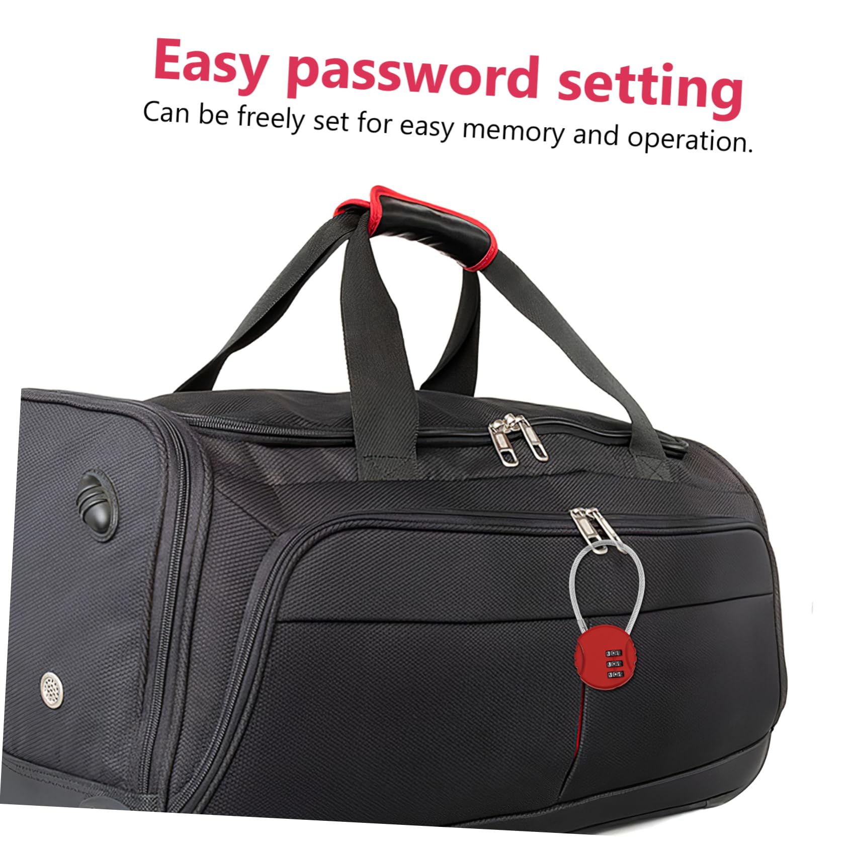 NUOBESTY 5 Set Valigie Con Cavo Codice Per Sicurezza Viaggio Colori Royal 10 Pezzi * 5