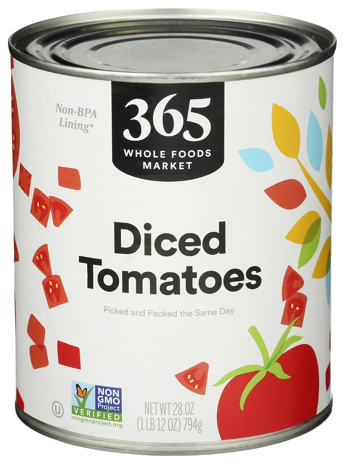 365 by Whole Foods Market, Tomatoes Diced, 28 Ounce