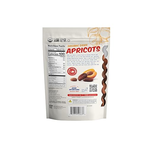 Miniatura 7 de Made In Nature Albaricoques secos orgánicos, 16 onzas (paquete de 1)  bocadillo de fruta seca vegana sin OMG