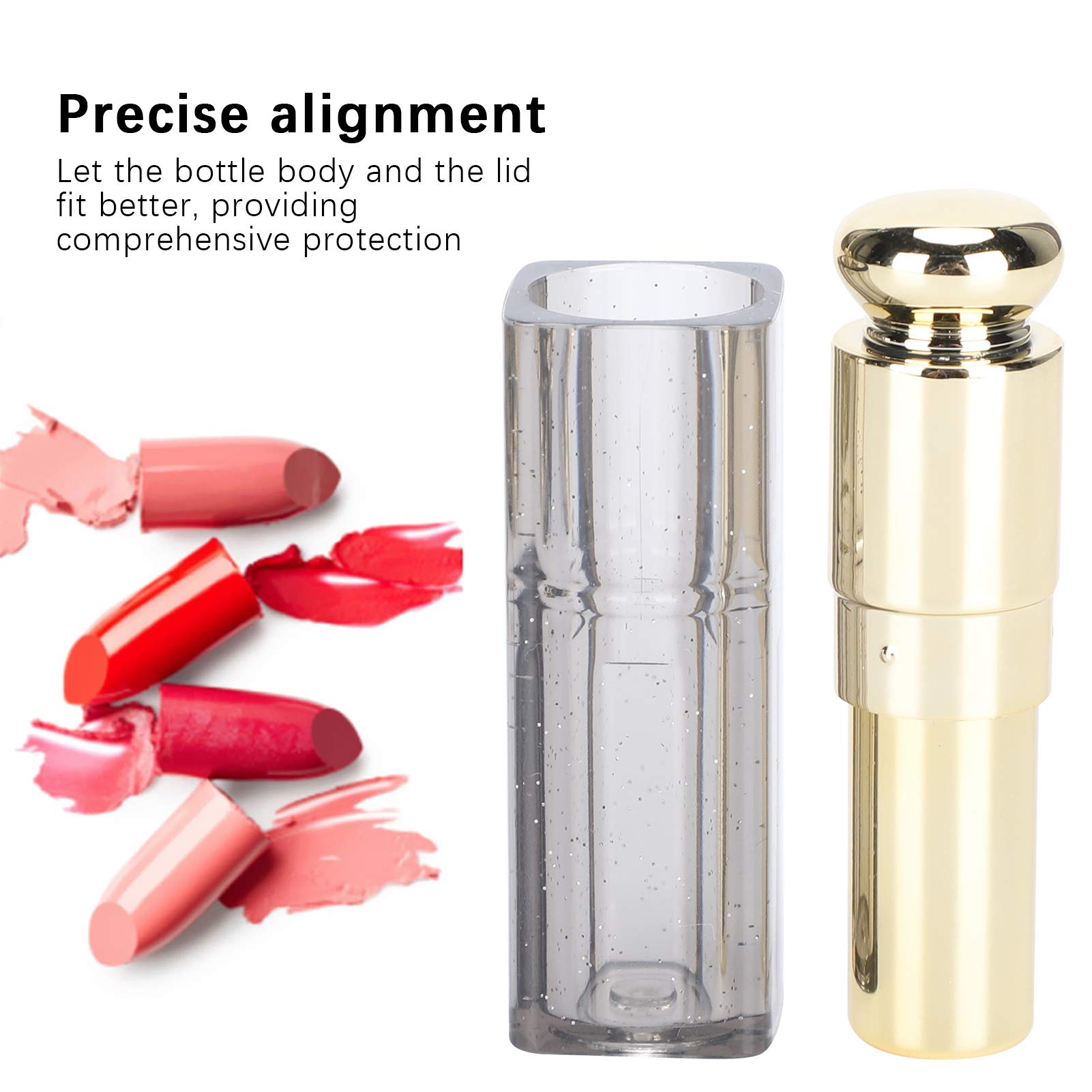 ANKROYU 10PCS Refillable Lipstick Tubes, Reusable Empty Containers for DIY Lip Balm and Homemade Makeup, White - Image 2