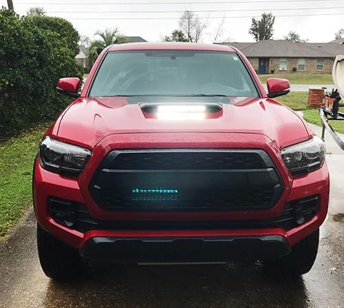 Miniatura 4 de iJDMTOY Barra de luz de pala 35-966 compatible con Toyota Tacoma 2016 en adelante, incluye (1) barra de luz LED de alta potencia de 60 W, soportes