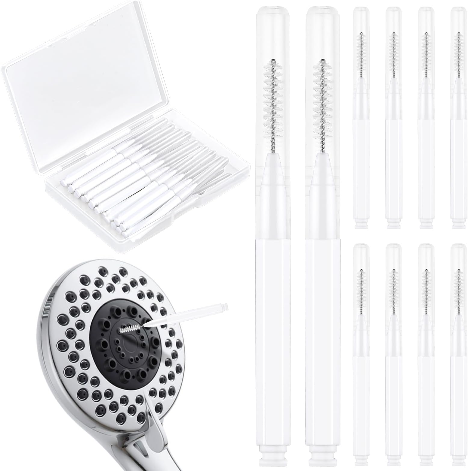 30 Stück Mini Reinigungsbürsten - Kleine Bürsten Für Duschkopf & Tastatur