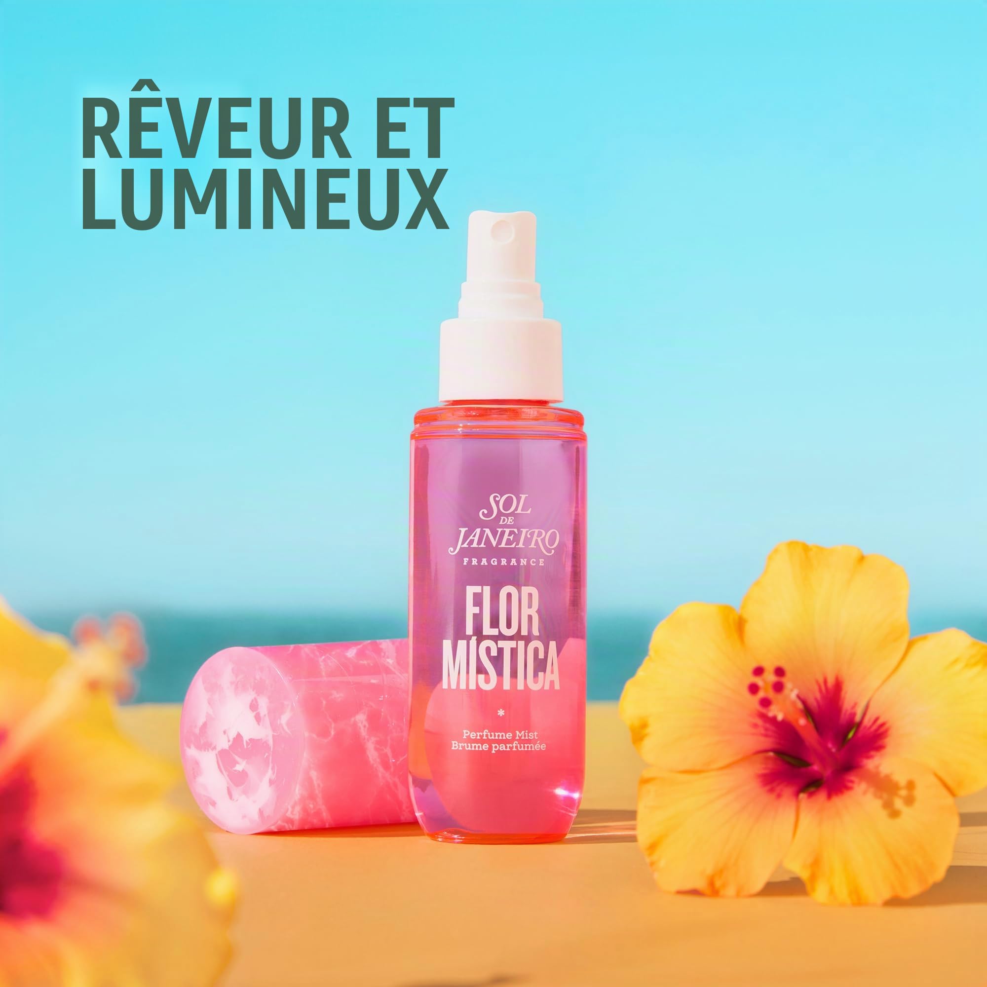 OL DE JANEIRO Flor Mistica Parfum pour cheveux et corps Mist Limited Edition Scent 3 fl oz/90 ml Parfum agréable pour les voyages