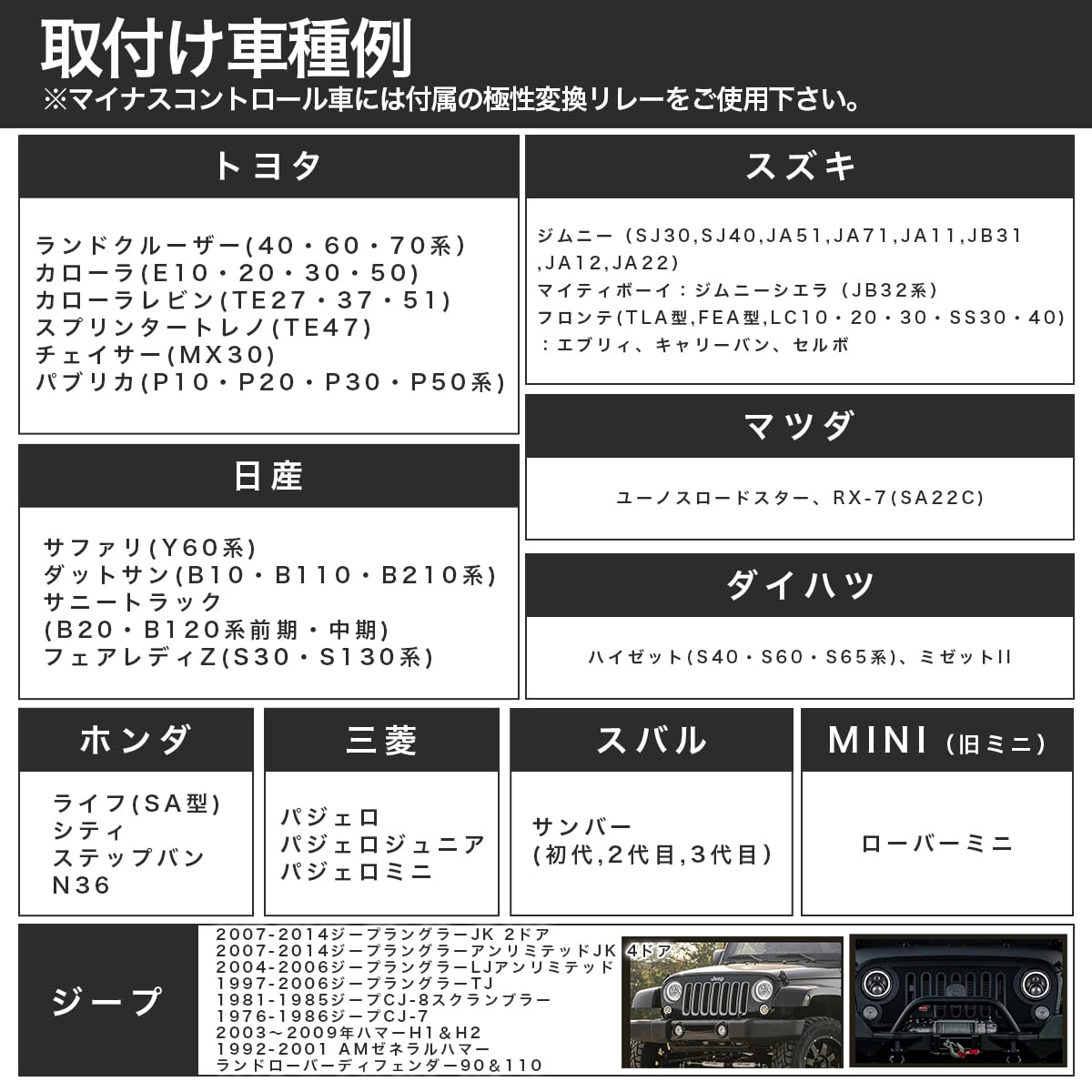 Amazon | 【CREE製LED搭載】 7インチ led ヘッドライト イカリング 6