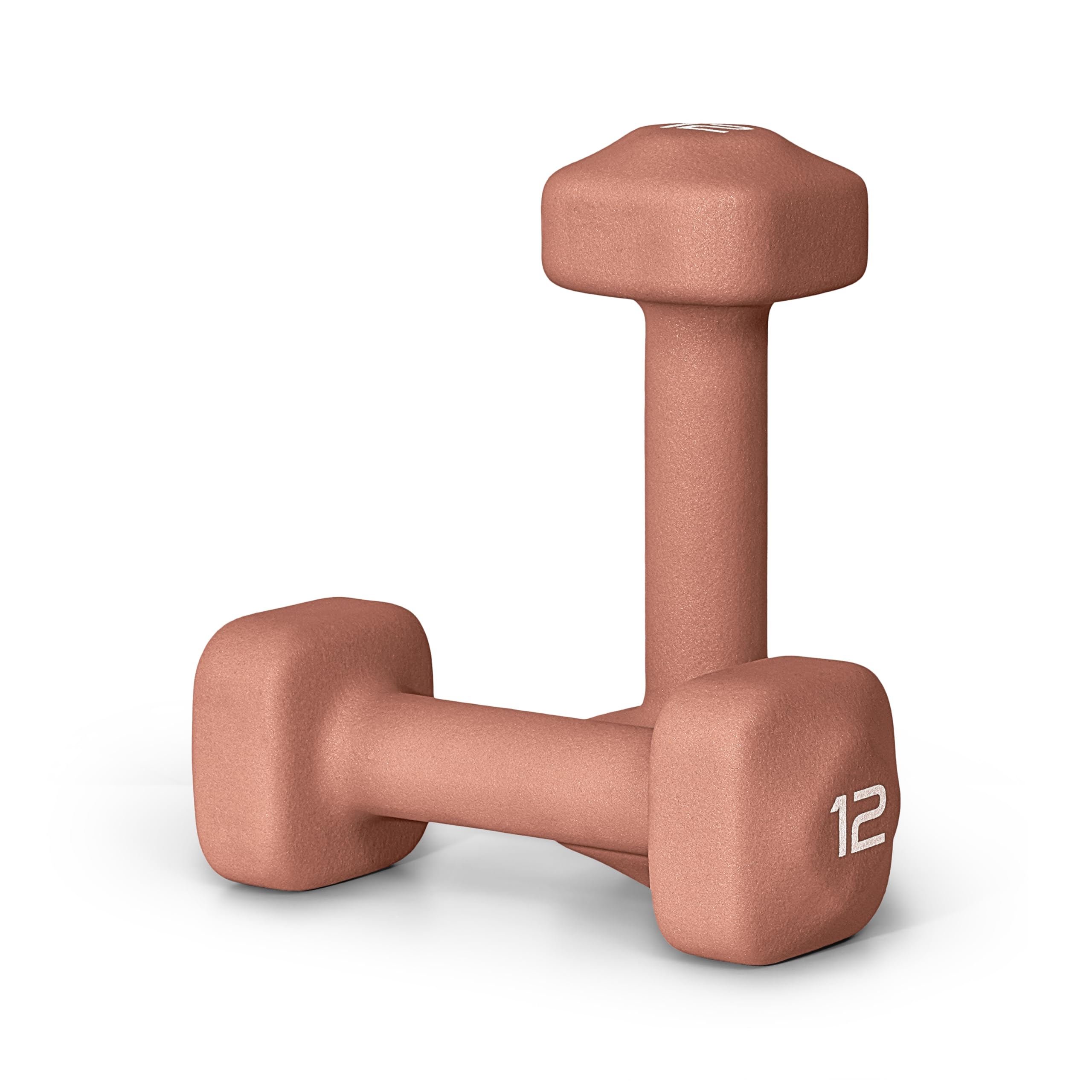 Tone Fitness Neoprene Dumbbell Weight Pairs with Anti-Roll Square Head | Multiple Options