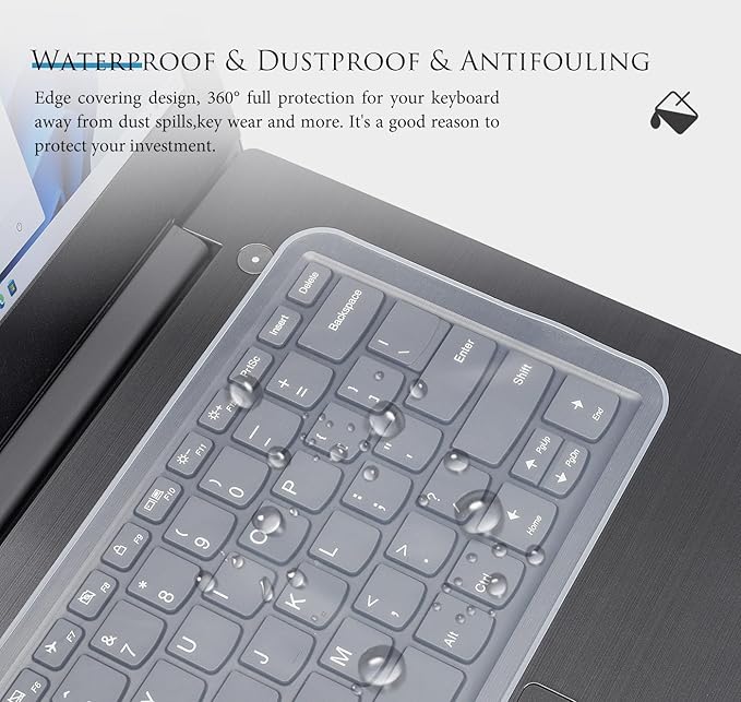 Funda Protectora de Teclado Universal 13-14 Pulgadas Transparente miniatura 6
