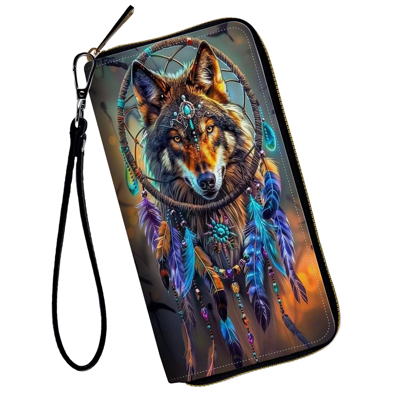 WZCJDHMJ Women Wallets,Large Capacity Clutch Purse for Women Ladie Men Wallet Clearance Credit Card Holder PU Leather Handbag Clutch Purse-Dream