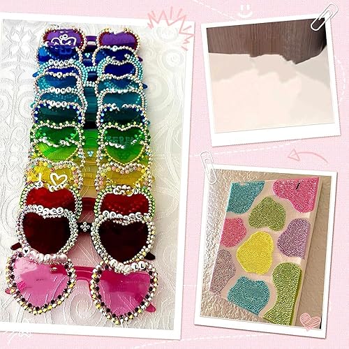 Miniatura 4 de Diamantes de imitación de resina para deslumbrar, multicolor de 0.118 pulgadas con parte trasera plana de 0.118 pulgadas, gemas de diamantes de