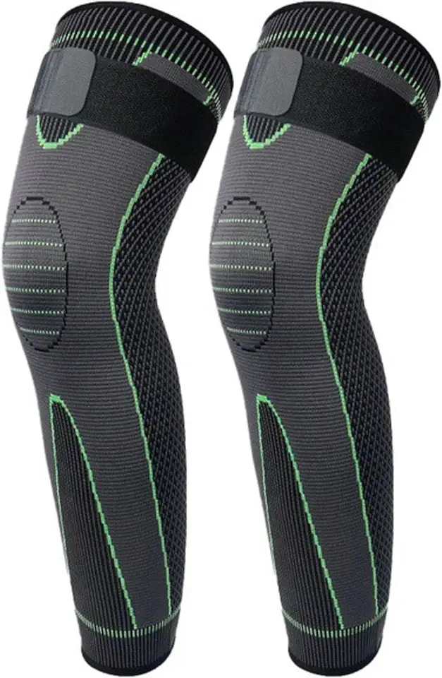 KIT 2 Joelheira De Compressão Articulação Dores Ortopédica com faixa ajustável, Joelheira Longa