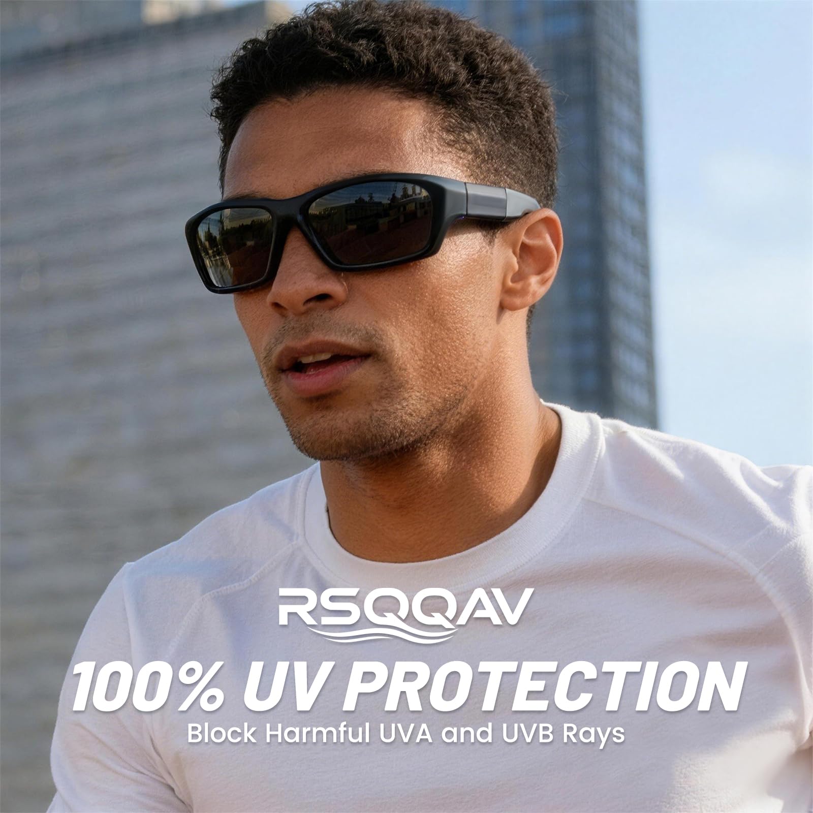 Occhiali da sole sportivi polarizzati per uomo e donna, per guida, pesca, ciclismo, mountain bike, protezione UV400