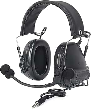 Amazon.co.jp: [ZTAC] Comta-III タクティカルヘッドセット 集音 防音