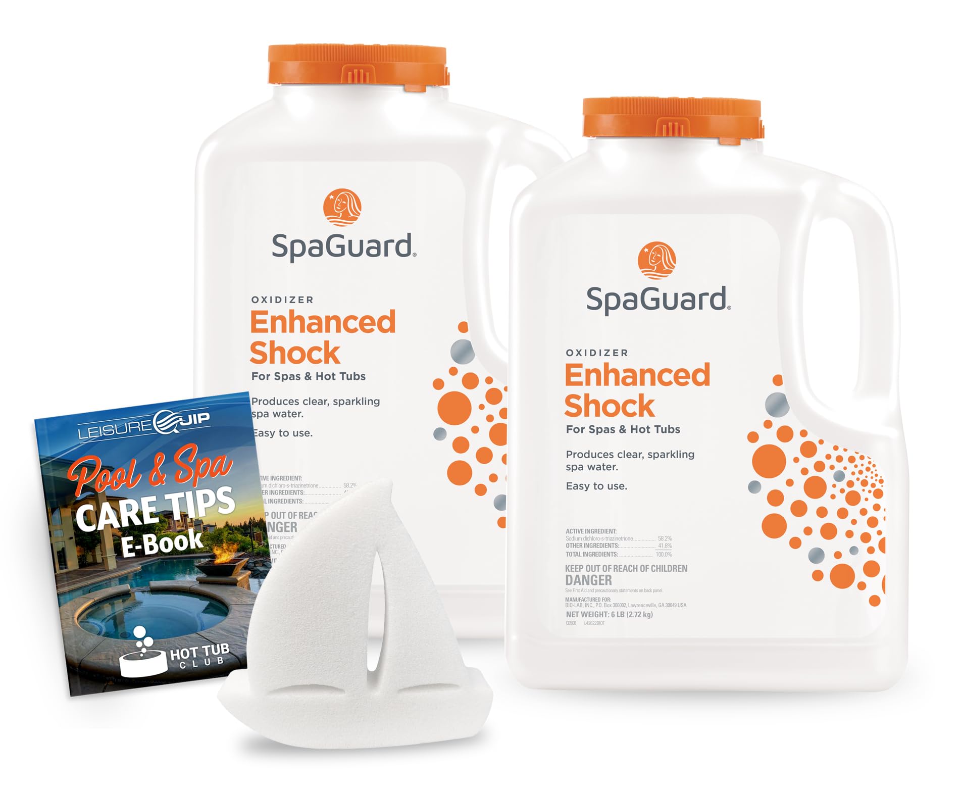 2 Pack SpaGuard Enhanced Shock 6lb Granular Hot Tub Oxidizer