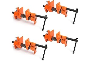4 PACK 1/2 inch Wood Gluing Pipe Clamp Set Heavy Duty, Durable...