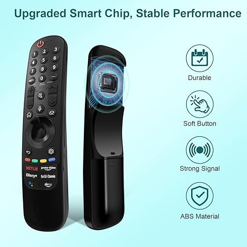 Miniatura 5 de Control remoto de voz de repuesto para LG Smart TV OLED QNED NANOCell UHD Series 2022-2019, control remoto mágico AN-MR22GA con función de puntero
