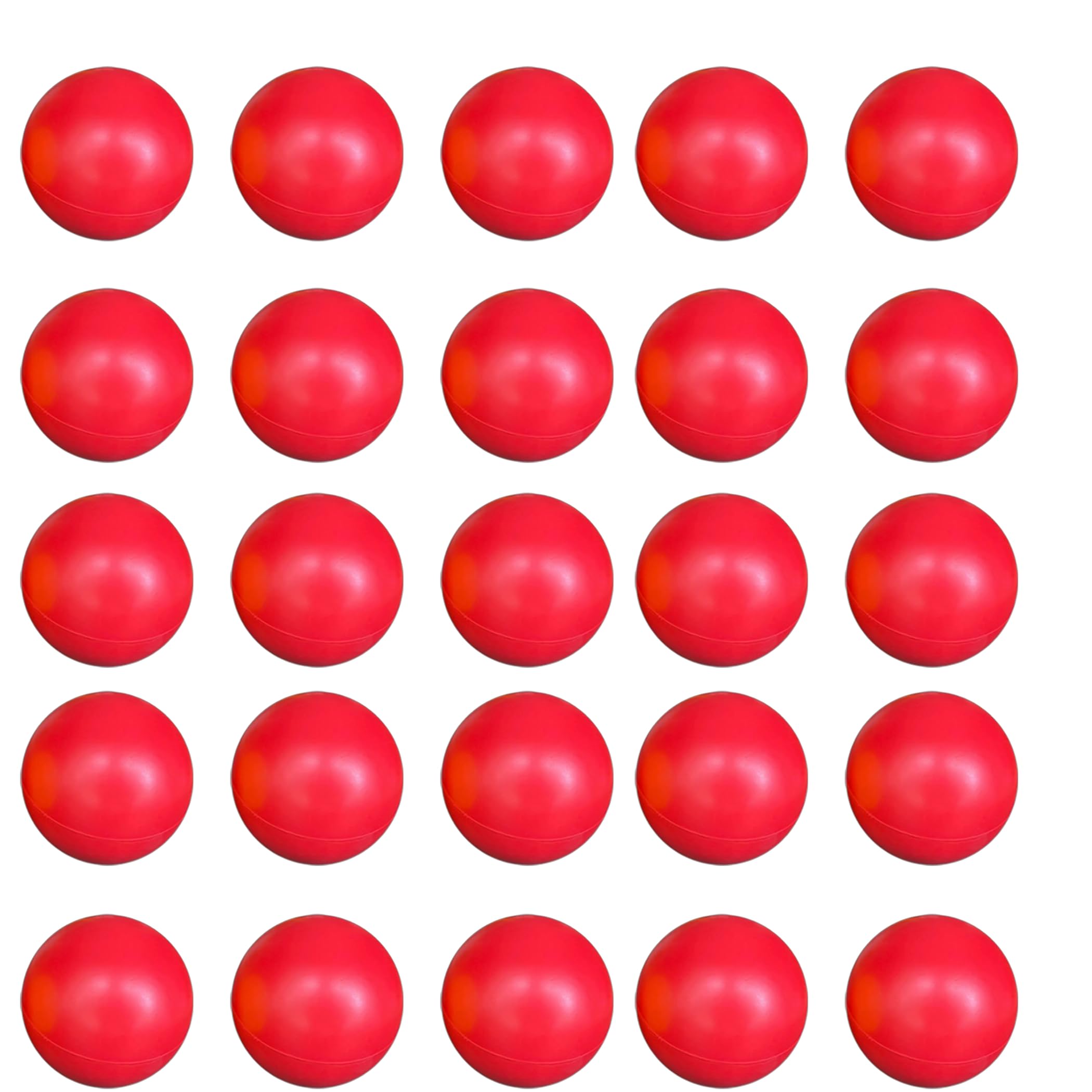 Wensmy 50Pcs Lottery Balls Easter Bingo Plastic Hollow Ball Raffle Balls Ping Pong Balls for Game Party Decoration Filled Raffle Balls (Red)