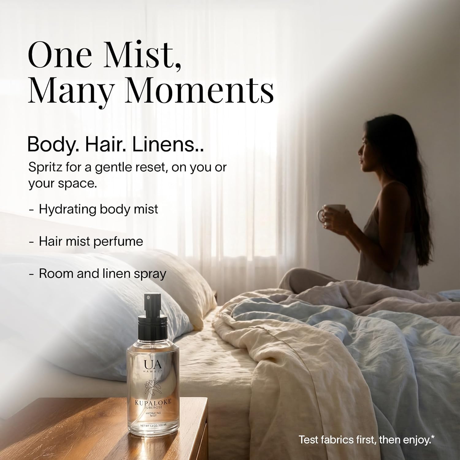 Kupaloke Tuberose Body and Hair Mist from Hawaii, Hair Perfume for a Light, Hydrati... - Image 4