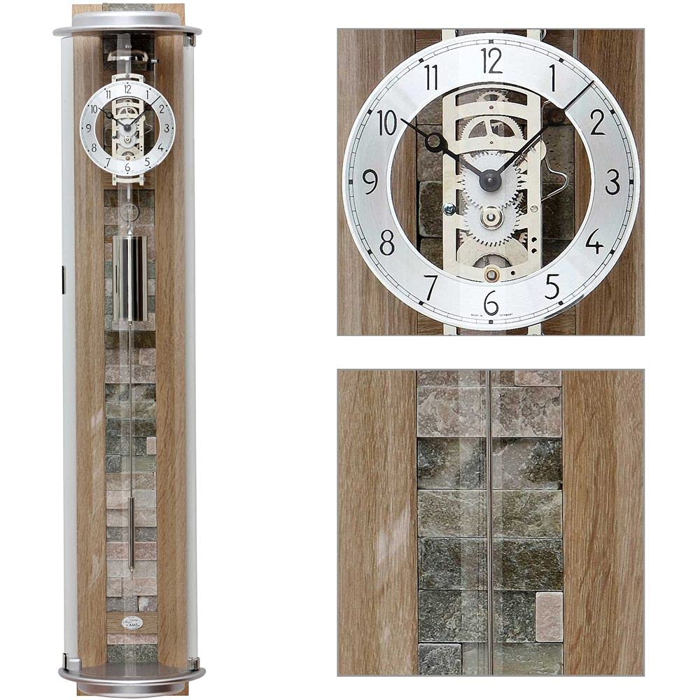 JG AMS 2724 Regulateur Regulator mit Pendel mechanisch Holz Sonoma Optik
