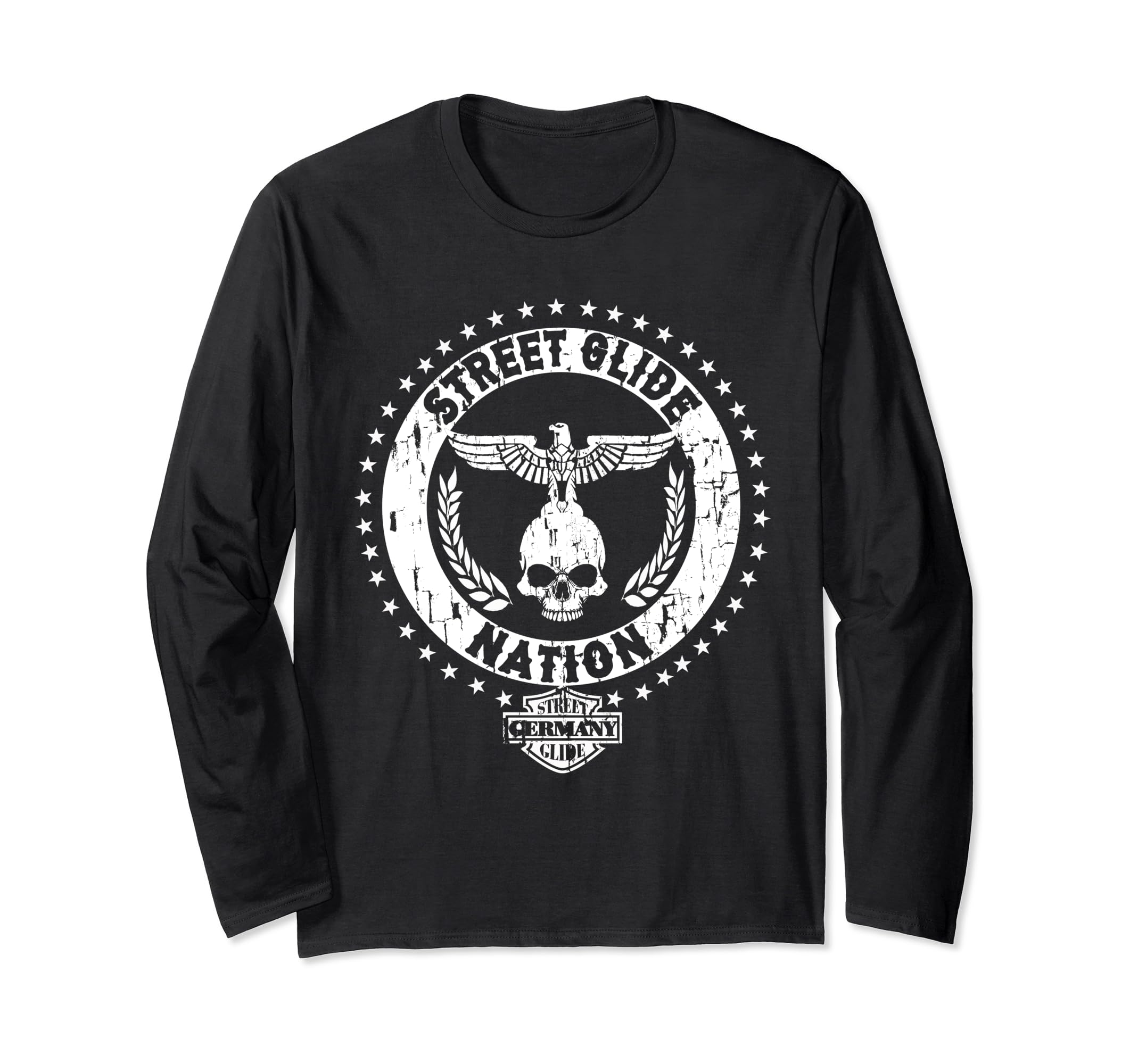 Street Glide Worldwide Motorcycle Biker Street Glider Motiv Long Sleeve T-Shirt