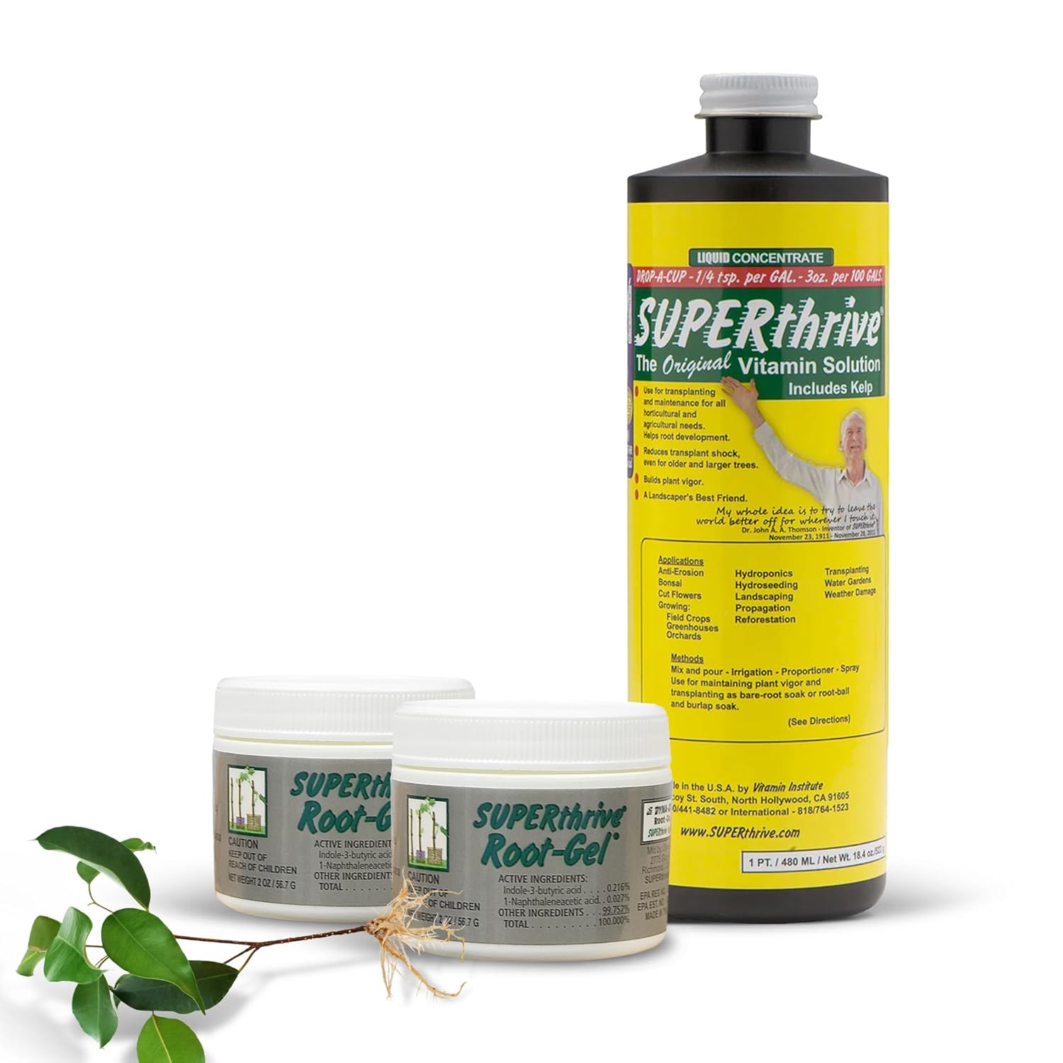 SUPERthrive Plant Vitamin Solution with Kelp and Root Gel - 3 Pack