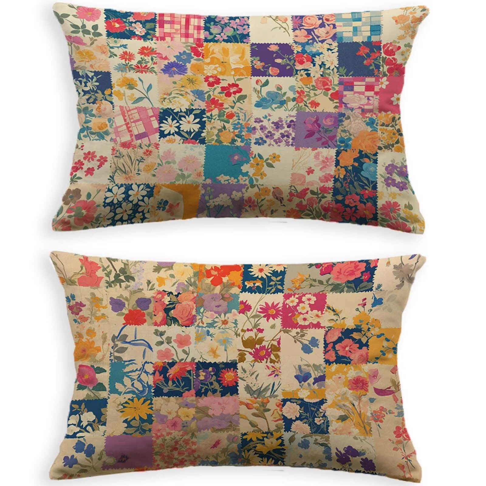 Housse de coussin extérieur de qualité supérieure en lin avec zip invisible