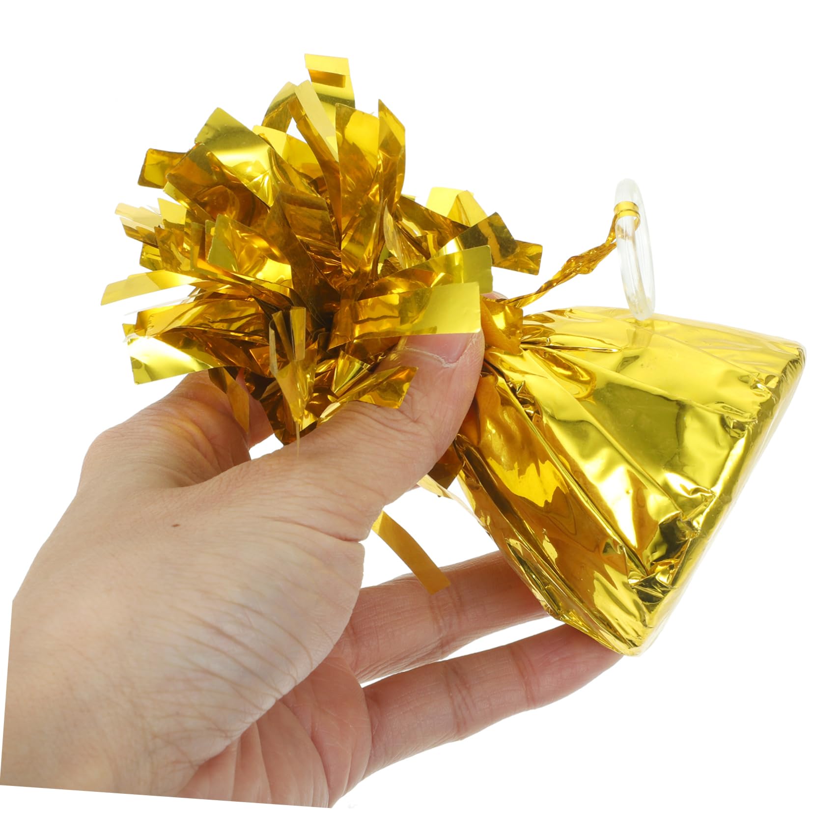 Blocco di Peso Palloncino Oro 5 Pezzi in Alluminio e Calcestruzzo