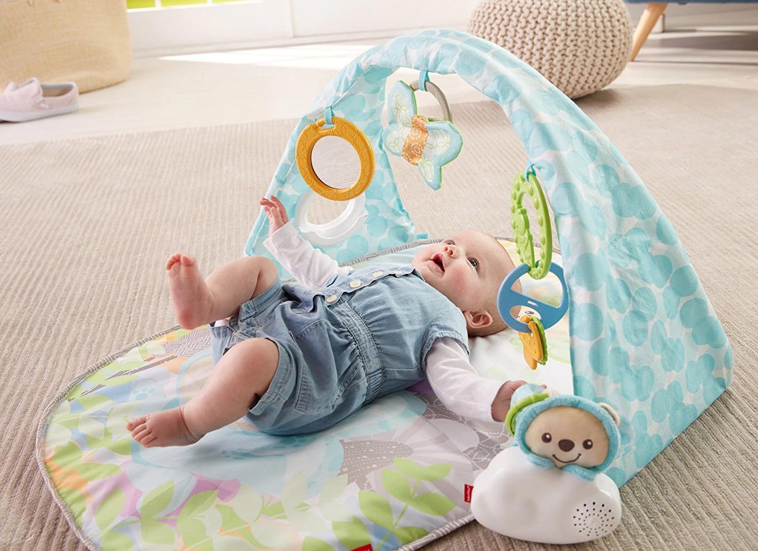 Fisher-Price Palestrina Musicale degli Orsetti con Arco Colorato, 5 Giocattoli Agganciabili, Musica e Suoni, per Neonati da 0+ Mesi, DYW46