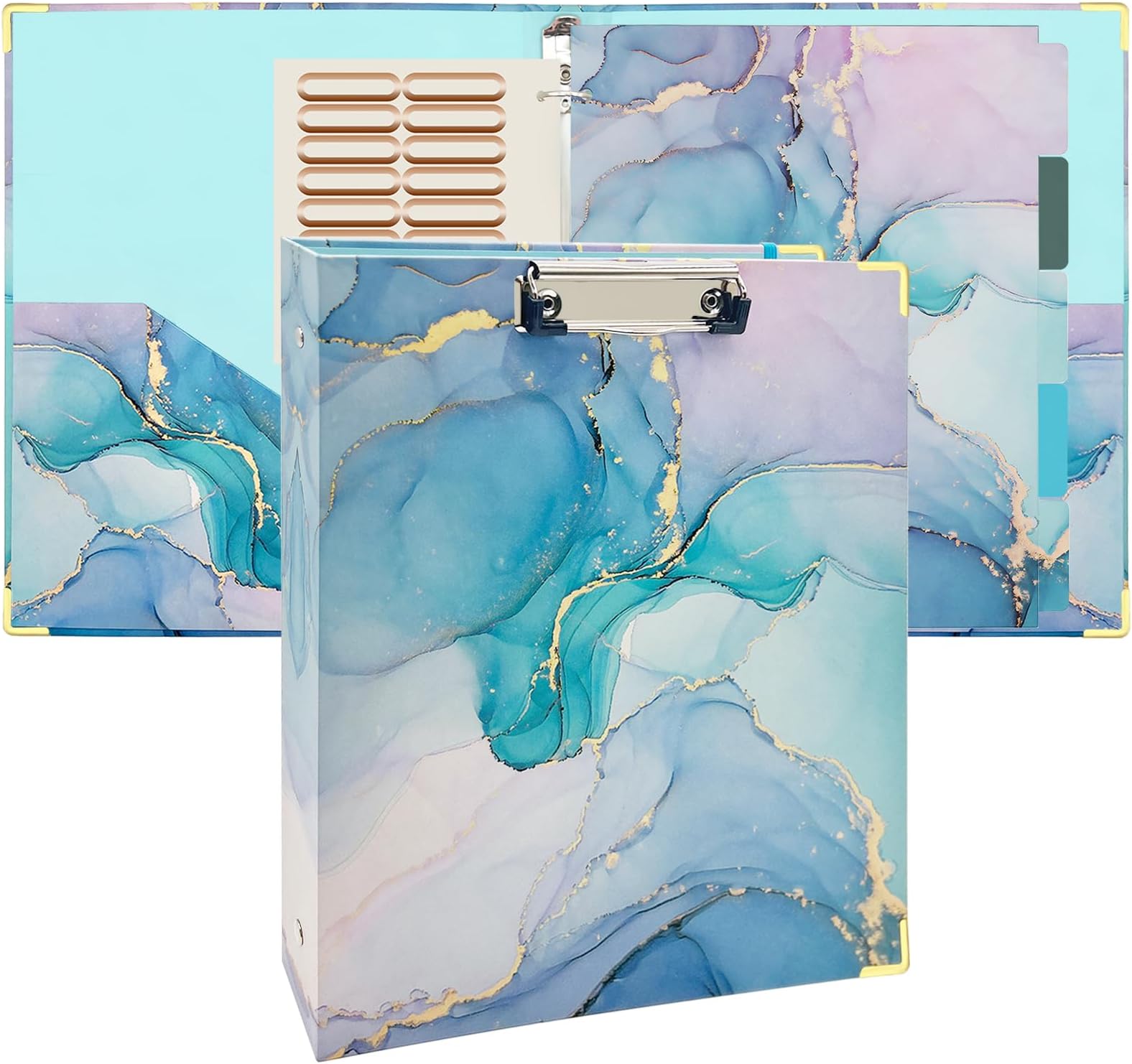 3 Ring Binder 1 Inch,Large Binder for Letter Size(11" x 8.