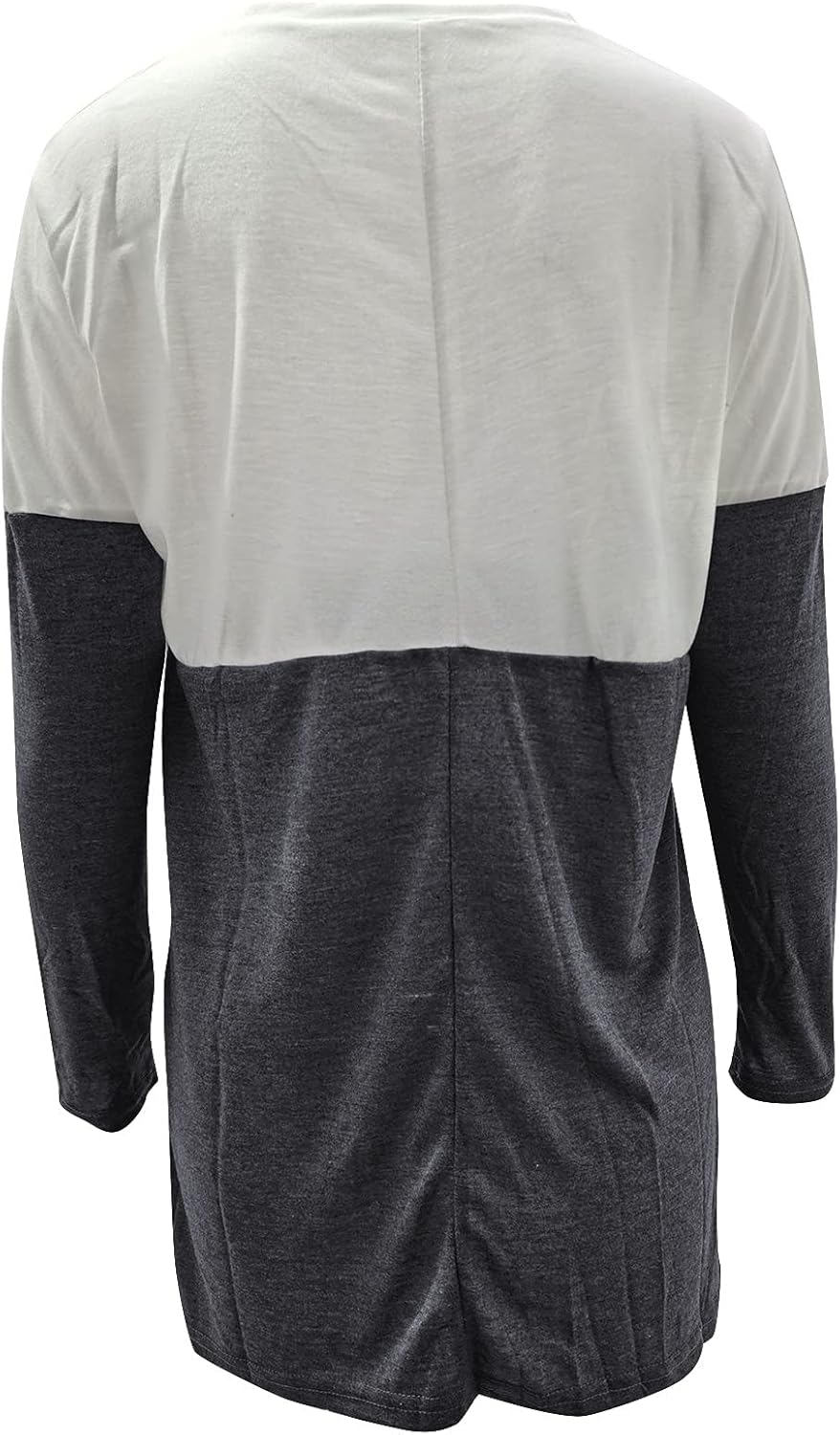 NAZSVG Women Fashion Casual Long Sleeve Patchwork Pockets O-Neck Loose Cotton Tops at  Women’s Clothing store