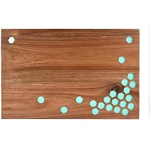 Wooden Cutting Board Epoxy Resin Design Charcuterie Platter Cheese Board Wood Tray for Kitchen, Home Decor, Food Display - 1 pc/set